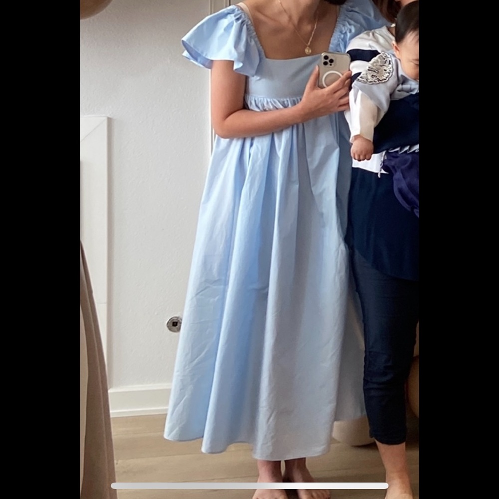 H&M | ruffle-detail dress WORN ONCE